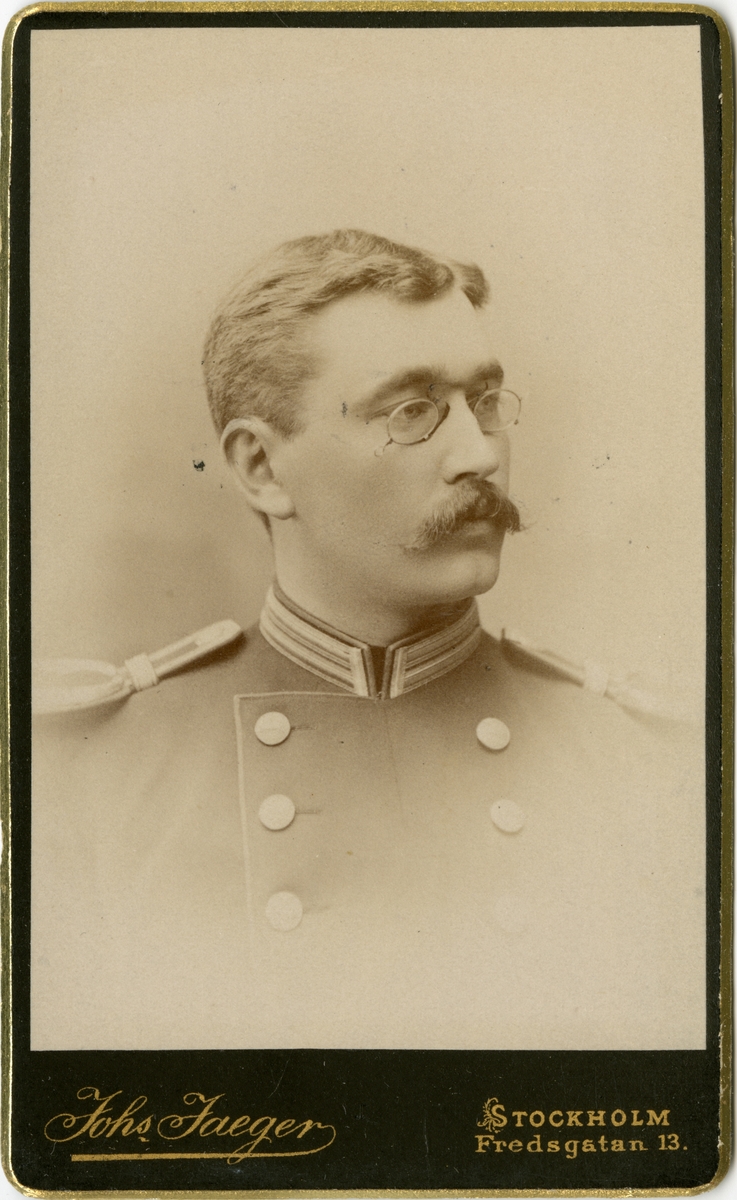 Porträtt av Axel Lagerholm, kapten vid Hälsinge regemente I 14.