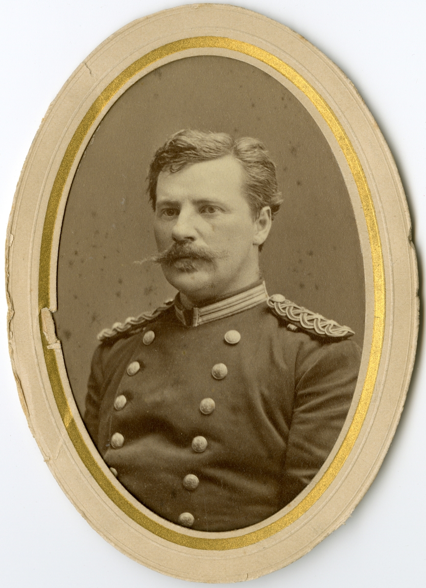 Porträtt av Carl Fredrik Lagergren, löjtnant vid Värmlands regemente I 22.