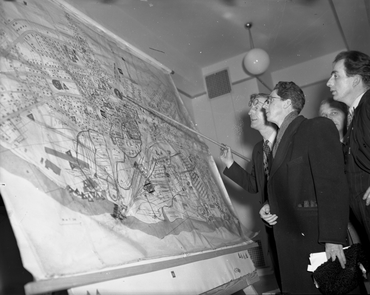 Vardens arkiv. "Politiskolen på Grorud. Sivilforsvarskurs"  23.02.1954