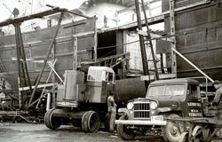 Foto fra anleggsområdet til Storvik Mekaniske Verksted på Da