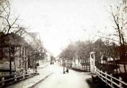 "Parkveien". Foto fra deler av Parkveien, senere Langveien, 