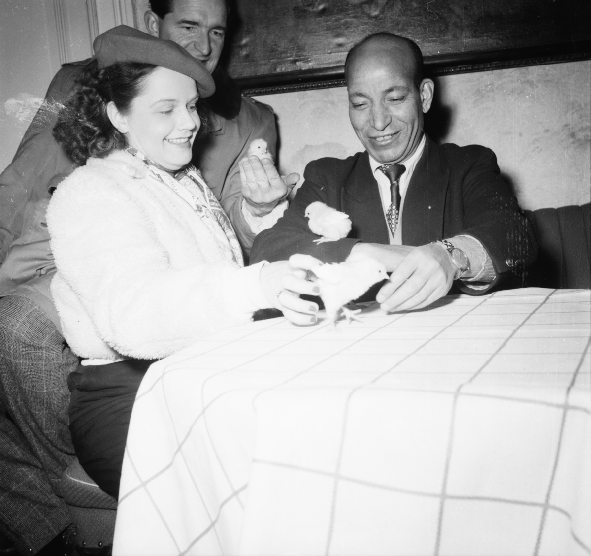 Vardens arkiv. "Forskjellige artister og skuespillere m/Bookén"  08.02.1954