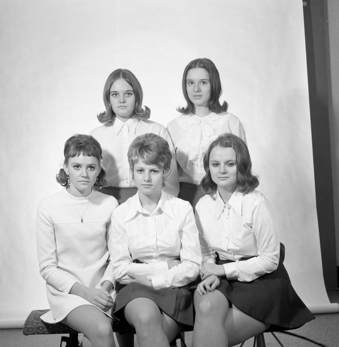 Åmotfors luciakandidater 1969.
