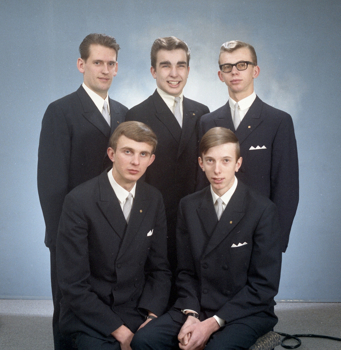 Järnskogskvintetten från Koppom den 30 december 1968.