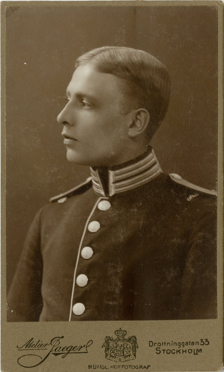 Porträtt av Carl Birger Personne, officer vid Första livgrenadjärregementet I 4.