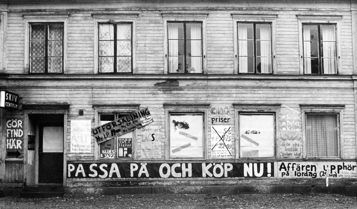 Rivningshus, Gävle. Från utställningen "Gävlar i stan" på Gävle Museum 1967.