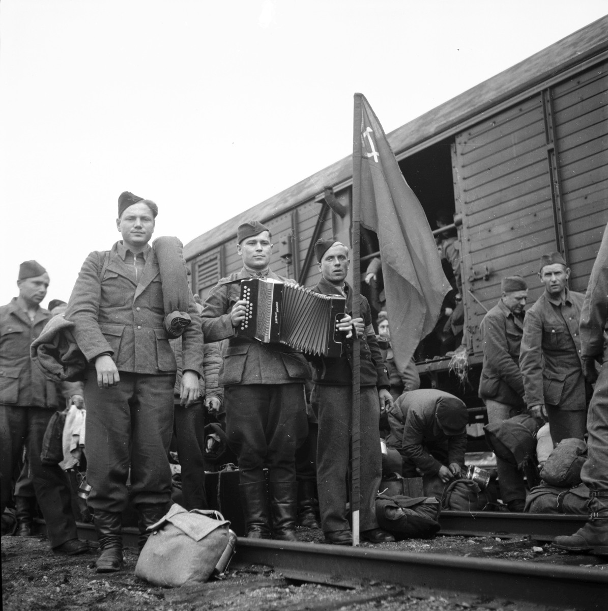 Rysstransport från Fredriksskans

14 Juni 1945