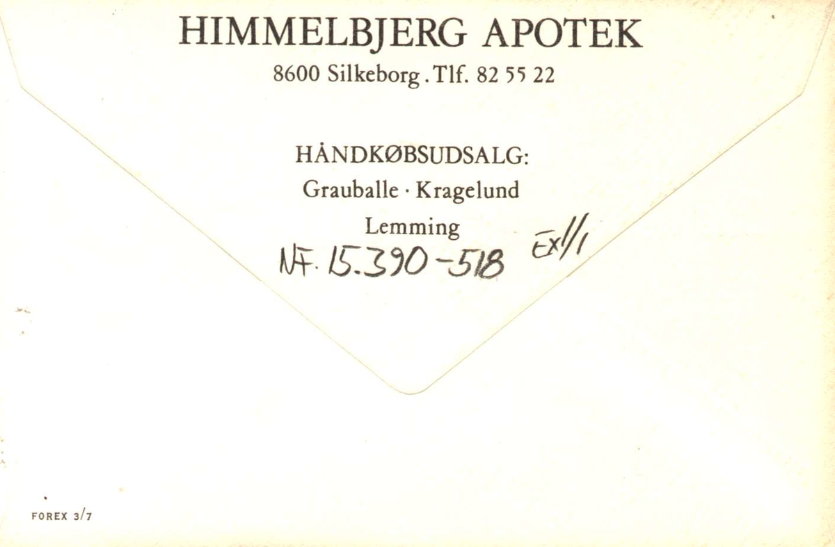 Postkort. Iglekrukke, tysk stentøy ca 1900, stammer fra Randers Løveapotek. Oppbevares i apoteket i Den gamle by, Aarhus. Utstilling NF.