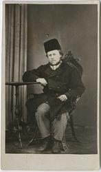 Fangeportrett. Knud Aslesen Dahl, Drammen, arrestert i 1868,