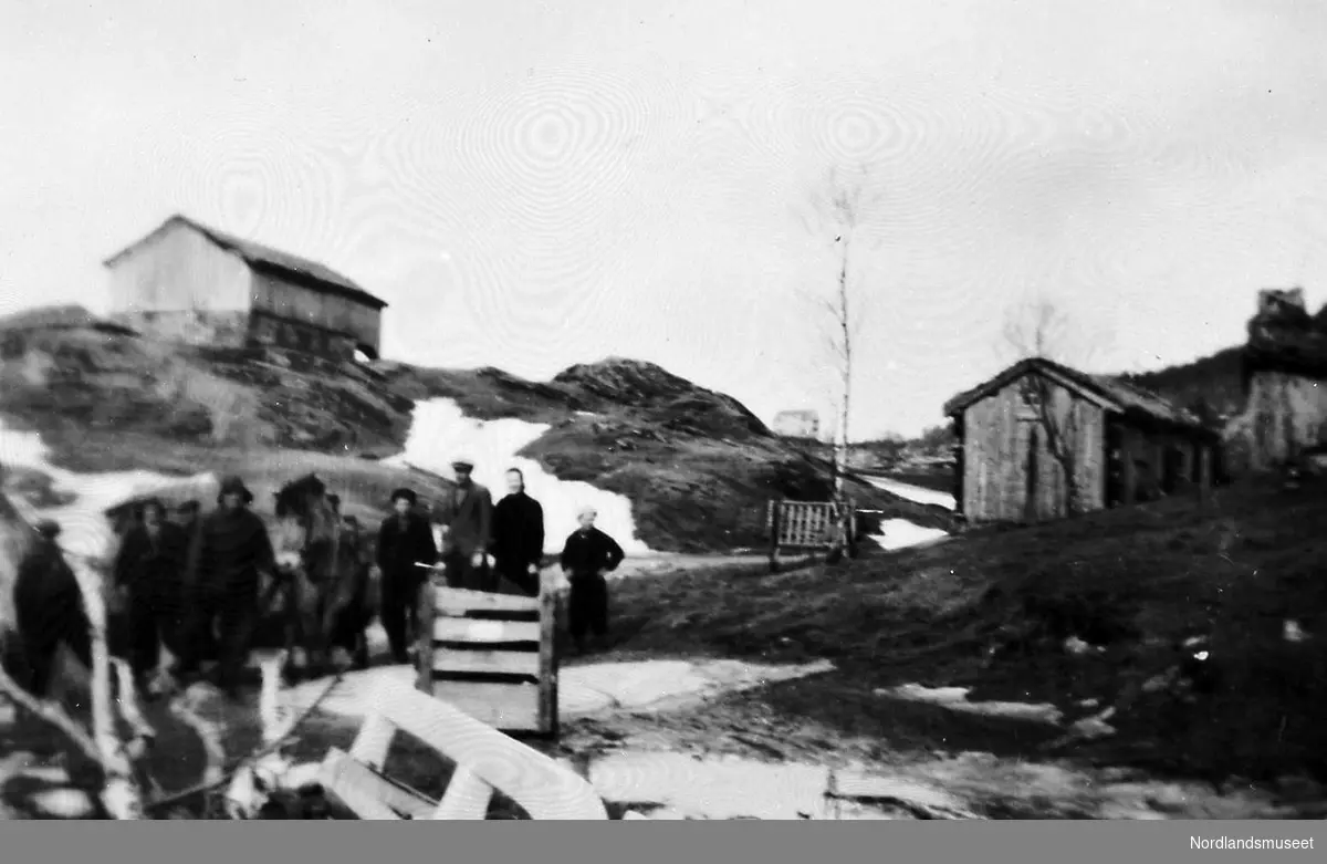 Tilbakeføring av gammelhjemspasientene fra Kjøpstad til Bodø.Pasientene ble evakuert fra Bodø i mai 1940.