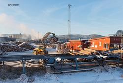 Tømmermålingsanlegget ved sagbruksbedriften Moelven Våler AS