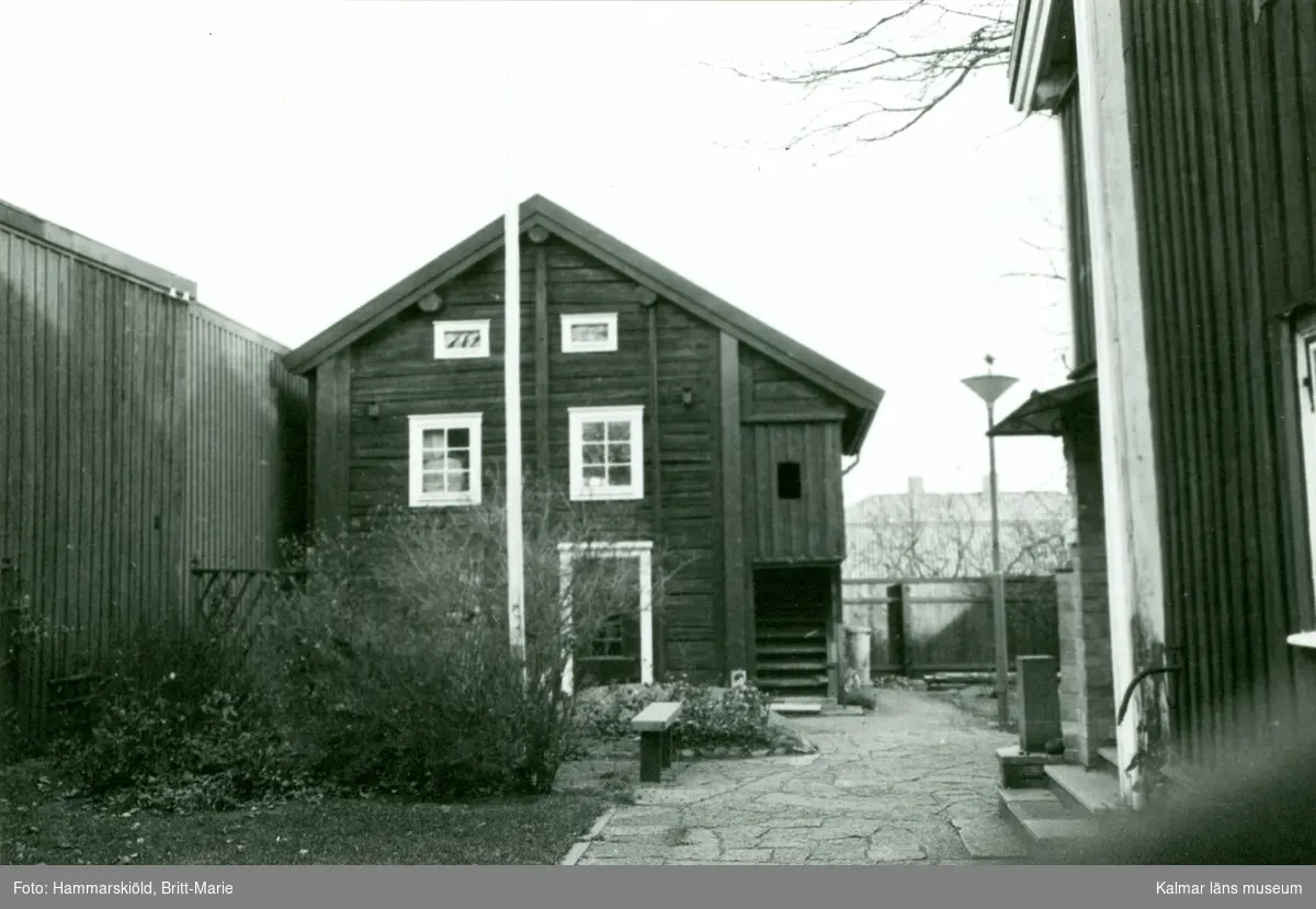 En gårdsmiljö från kvarteret Klockaren i Västervik.