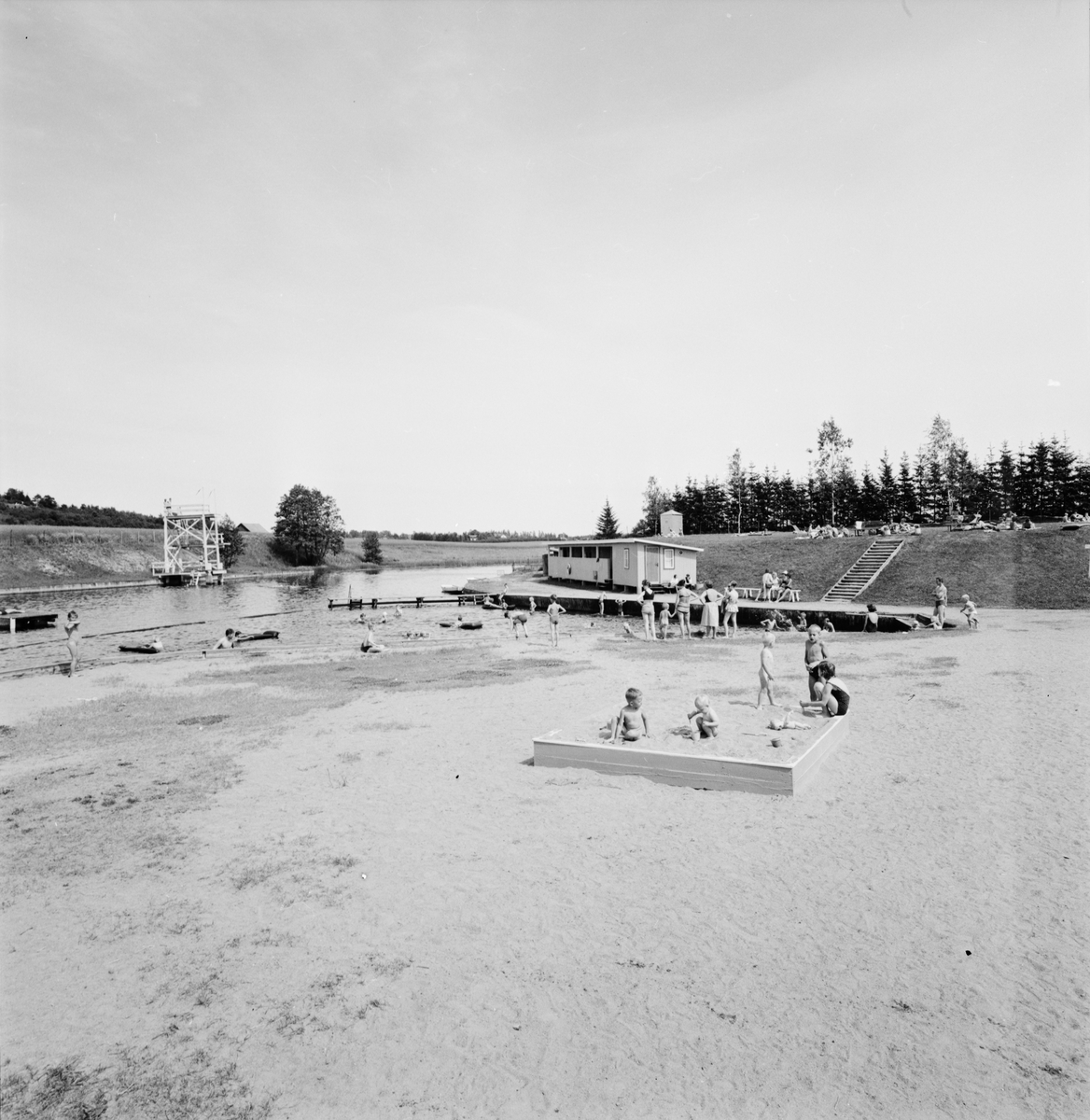 Storvads friluftsbad, Gamla Uppsala 1964