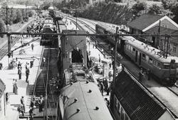 Sammenstøt mellom Bergenstoget og et lokaltog på Sandvika st