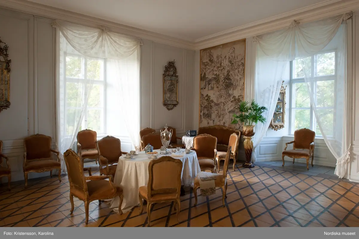 Tyresö slott, interiör - Nordiska museet / DigitaltMuseum