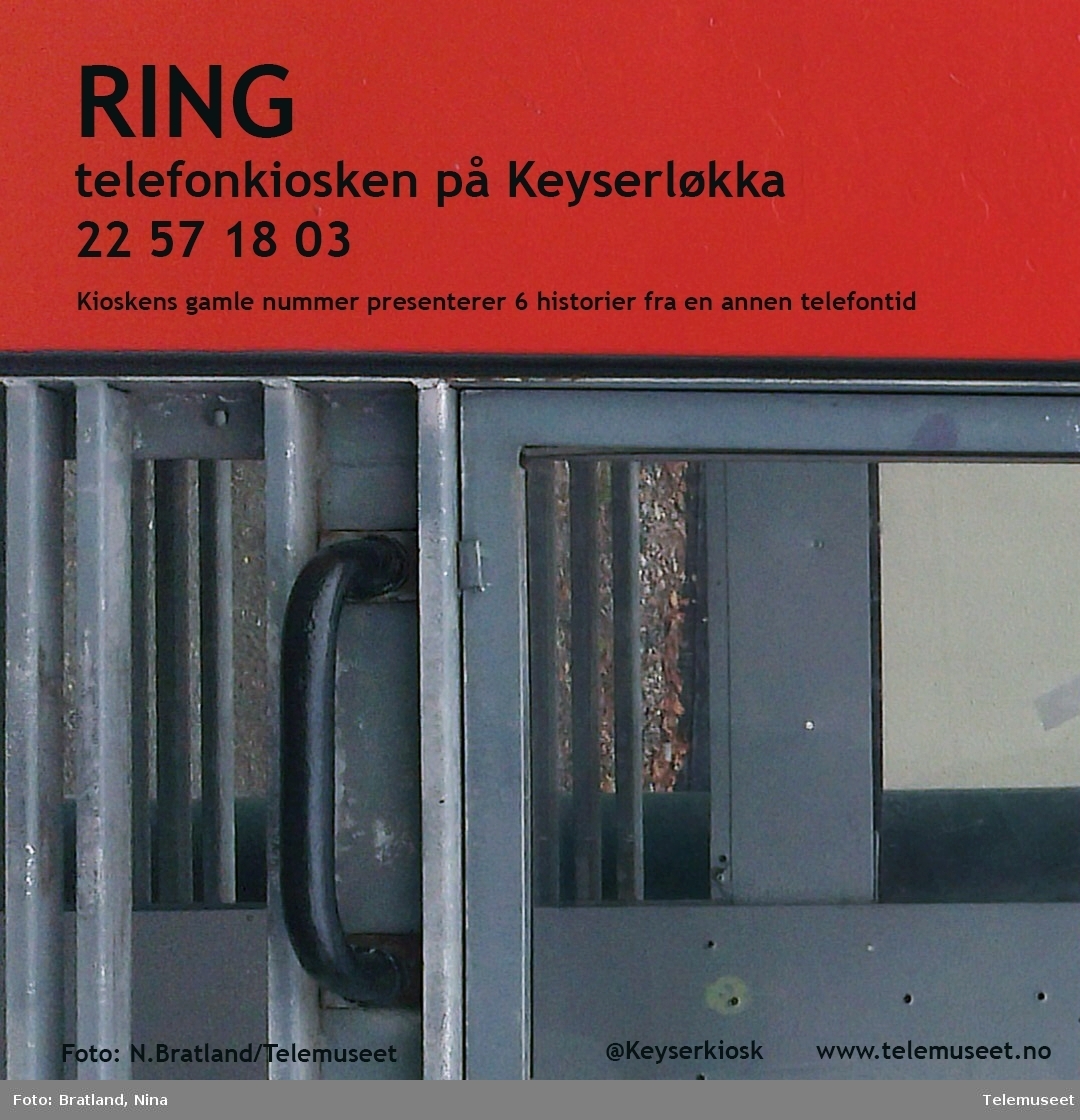 Informasjon om Keyserkiosk Telefonkiosk Einars vei Oslo som fikk nytt innhold