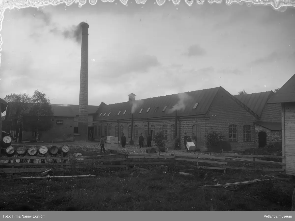 Hvetlanda tändsticksfabrik, troligtvis 1910.