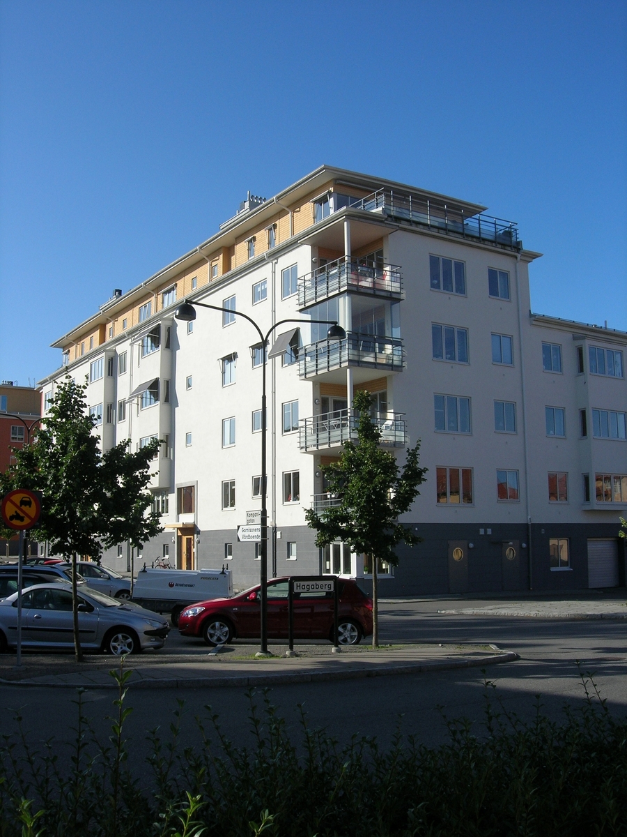Det nya bostadsområdet Hagaberg vid gamla garnisonen.
