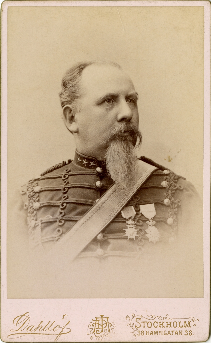 Porträtt av Johan Elias Lagerheim, kapten vid Svea artilleriregemente A 1.