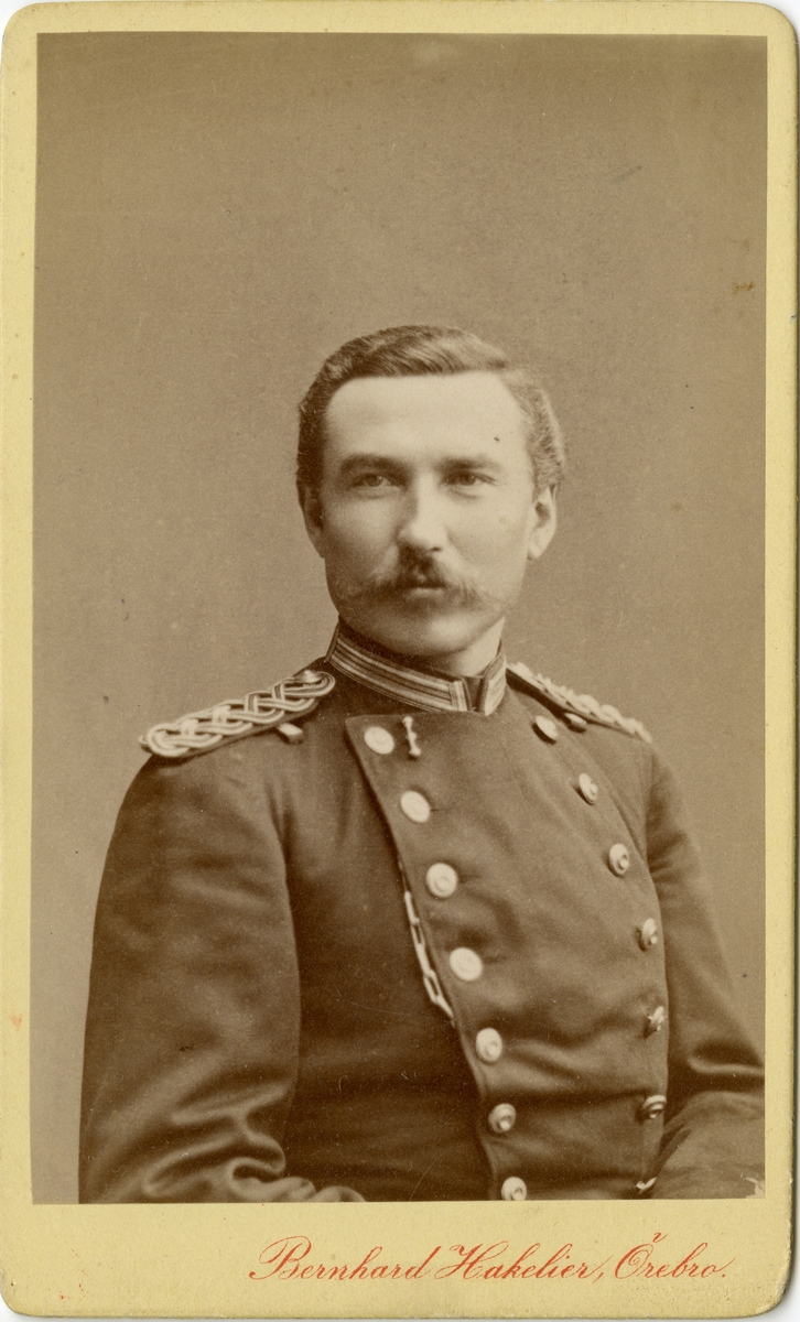 Porträtt av Fredrik Henrik af Robson, löjtnant vid Närkes regemente I 21.