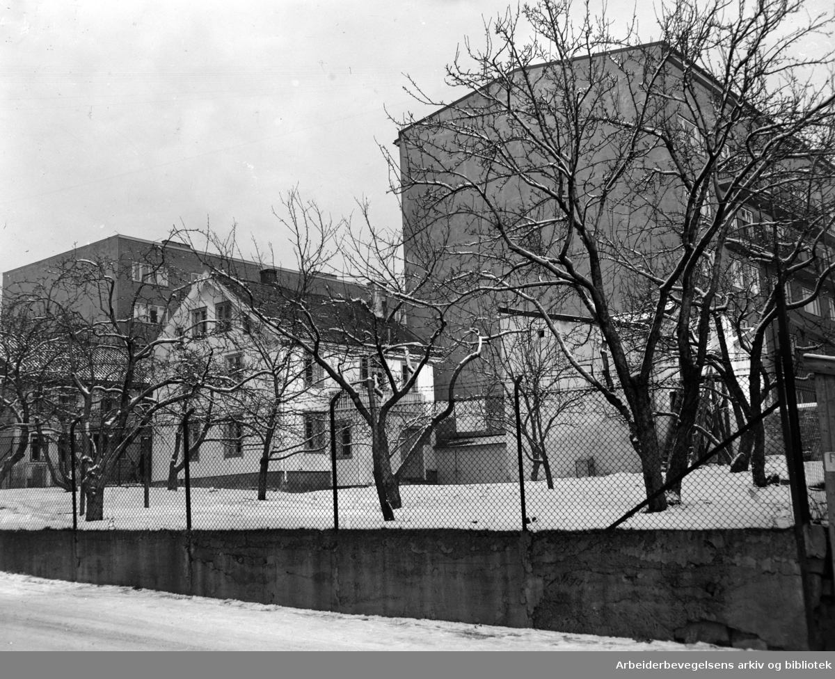 Langgata: Sukkersykehjemmet. Desember 1949