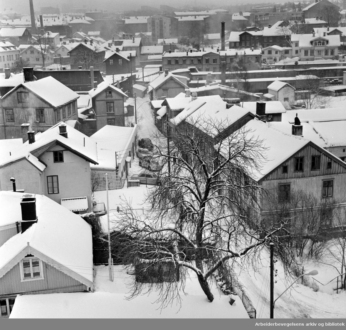Rodeløkka: Saneringsområde gir 200 boliger. Januar 1967