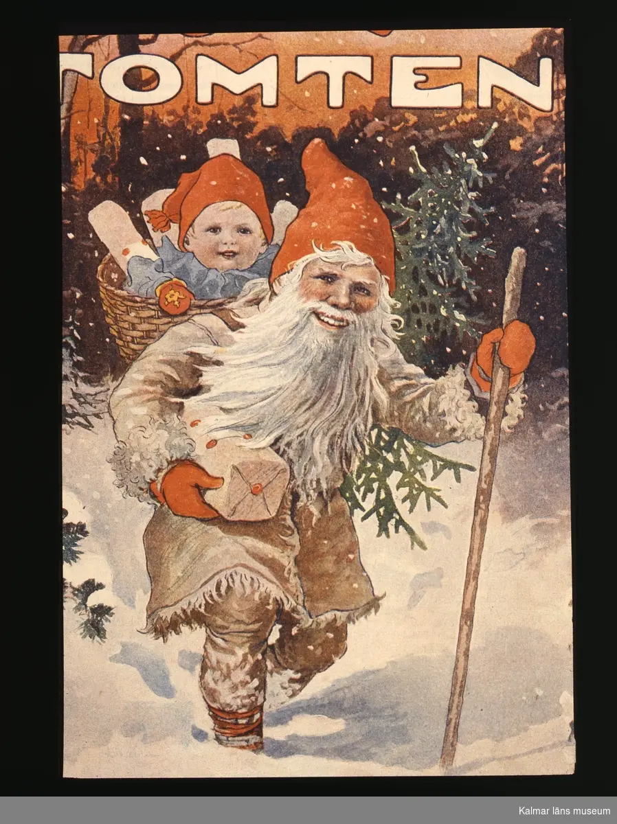 julkort jenny nyström Julkort målat av Jenny Nyström.   Kalmar läns museum / DigitaltMuseum