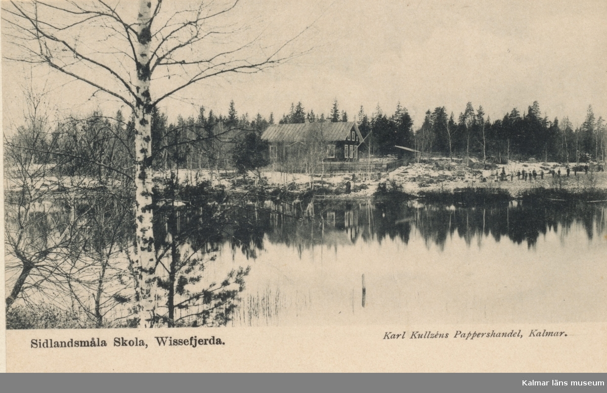 Sidlandsmåla skola, Vissefjärda, vid sjön Sidlången.
