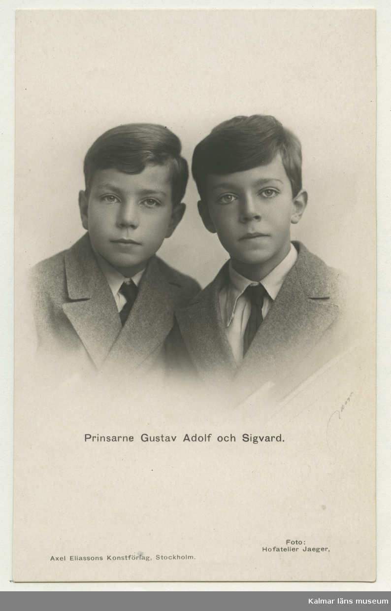 Prinsarna Gustav Adolf och Sigvard.