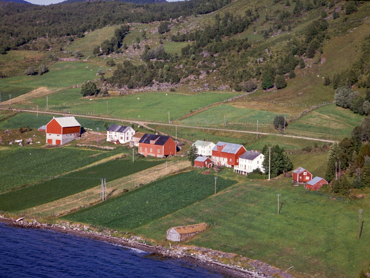 Flyfoto fra Vikeland i Kvæfjord.