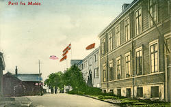 Storgata sett vestover mot Alexandra Hotell.