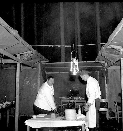 Skara. Lions Club, grillfest, (Höst-blot) 1958.