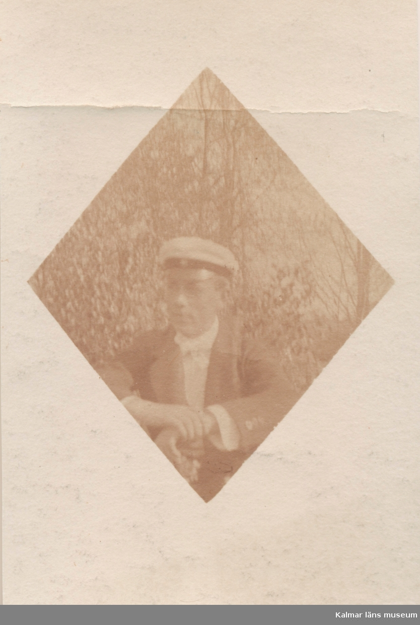 Anonym manlig student.
Fotot togs den 21 maj 1918.