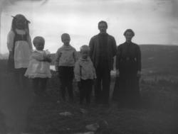 Familie, mann, kone, to gutter, to jenter