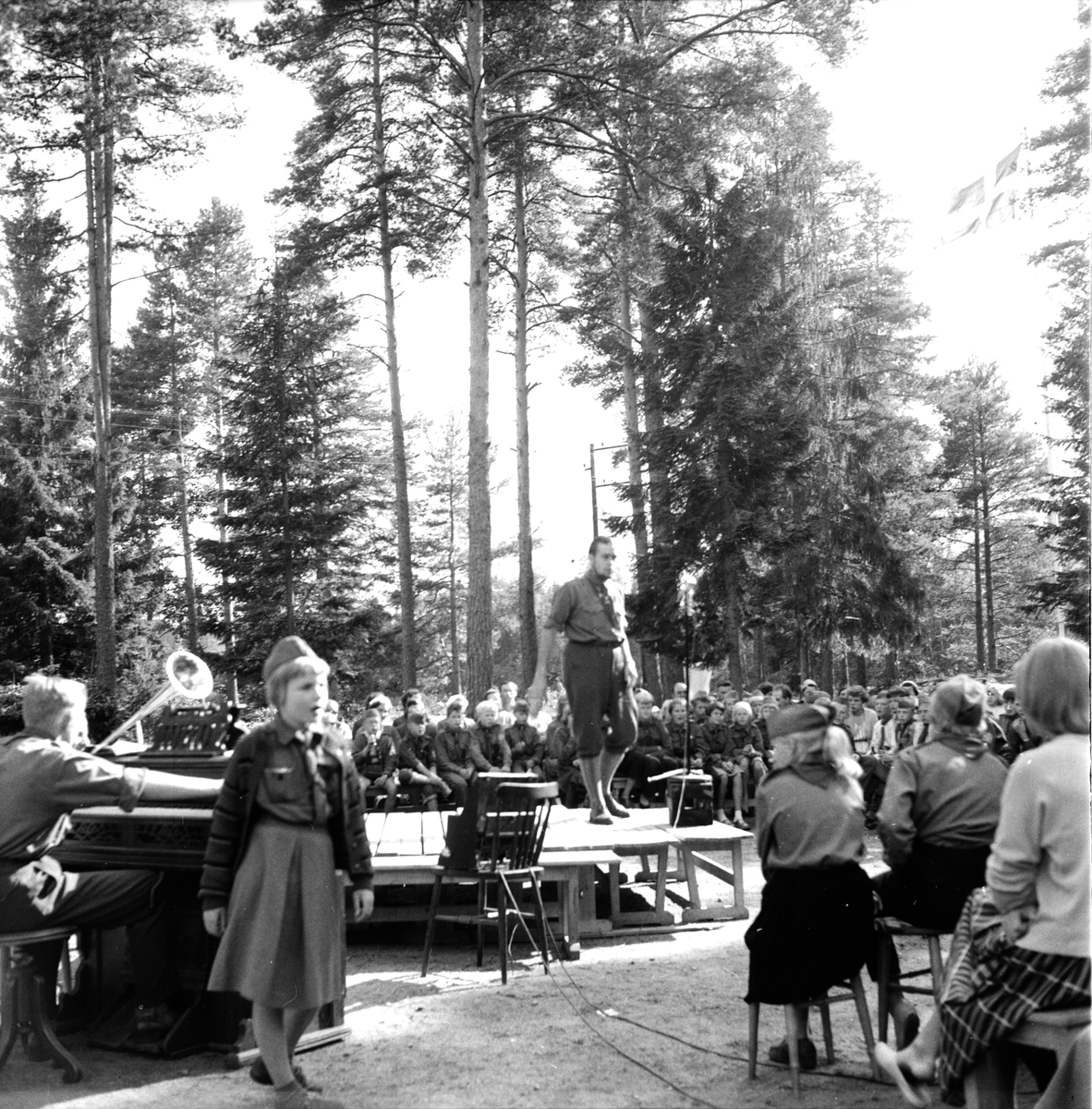 Arbrå,
Kvarnholmen,
SMU-läger,
Aug 1956