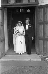 Brudeparet Ingrid Gunvor Lund fra Brunsberg og Carl Oskar Ha