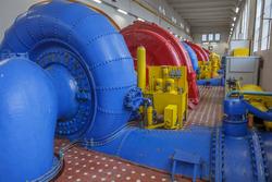 Maskinsal, Bøylefoss kraftstasjon. Aggregat i den sørlige de