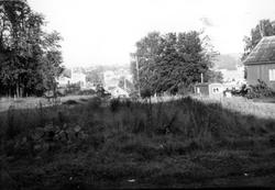 Jeløgata og Storgata 1 (til høyre i bildet) i Moss. litt len