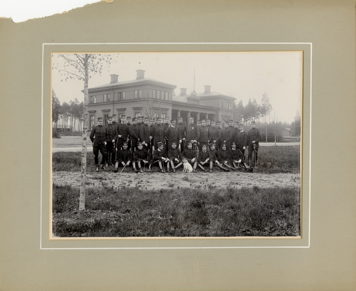 Artilleriets skjutskola för äldre officerare på Marma skjutfält 1898.
