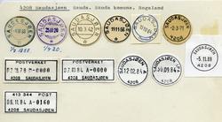Stempelkatalog  4208 Saudasjøen, Sauda kommune, Rogaland