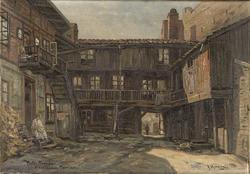 Hotel "Drammen" i Strandgaten, Pipervika [Forstadsmotiv]