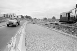 Trondhjemsveien utvides. September 1968