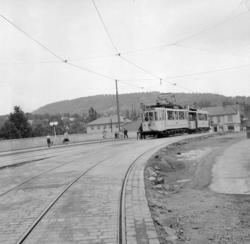 Storoveien utvides. Juli 1956