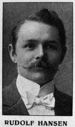 Portrettfoto av Rudolf Hansen. Muligens fra Kristiansund ell