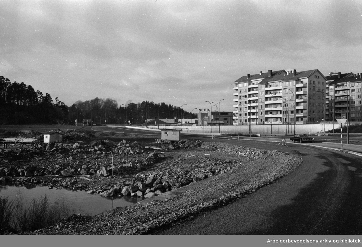 Sjølystveien. Strandpromenaden. Februar 1964