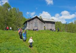 Skoleelever på Oppistun Børli, arrangement i regi av Kongsvi