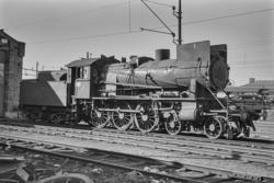 Utrangert damplokomotiv type 30a nr. 258 på Lillestrøm stasj