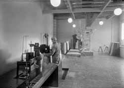 Interiør fra sekkepakkeriet ved I. C. Piene & Søn i Buvika