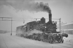 Snøryddingstog på Trondheim stasjon. Sporrenser Rs 16374 tre