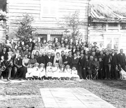 personer, klær, bryllup, brudekjole, gruppebilde